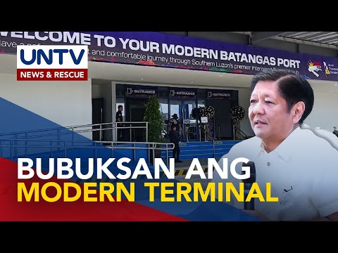 Inagurasyon ng bagong Batangas Port passenger terminal, pangungunahan ni PBBM