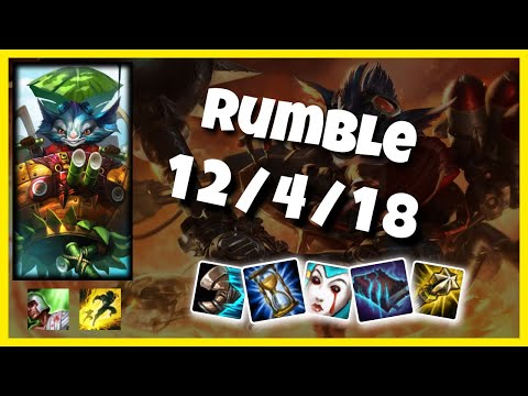 KOREAN Challenger Rumble MID (12/4/18) vs GALIO Gameplay Replay - Patch 10.18