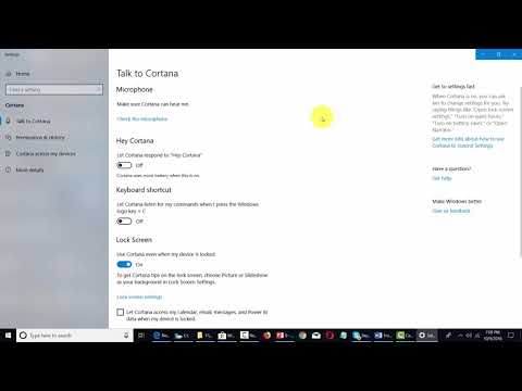 Windows10 Training Basic - Managing Cortana   Voice Assist - Part 11