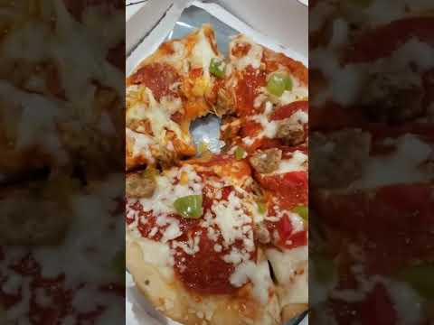 Microwaved Digiorno Personal Pizza
