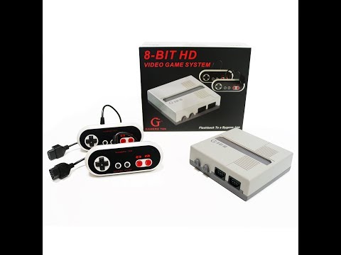 Gamerztek 8 Bit HD Video Game System Unboxing and Video Output Test
