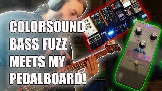Video thumbnail for Colorsound Bass Fuzz meets my Pedalboard! by Andy Bassist