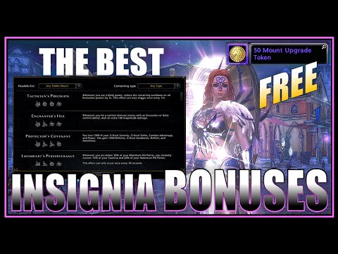 Mount Insignia Bonuses you NEED for DPS/HEAL/TANK - 50 Free Mount Tokens! - Neverwinter M27