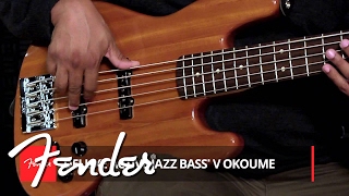 Video thumbnail for Fender Active Jazz Bass V Okoume | Fender by Fender