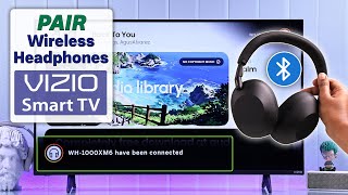 How to connect Bluetooth Headphones with Vizio Smart TV! [Pair]