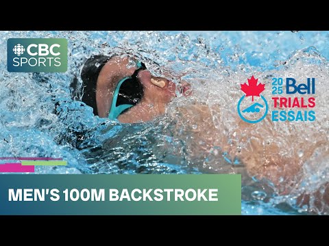 Men's 100m backstroke final at Bell Canadian Swimming Trials | #CBCSports