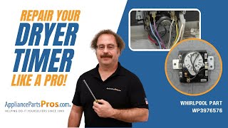 How to Replace Whirlpool/KitchenAid/Maytag Dryer Timer WP3976576