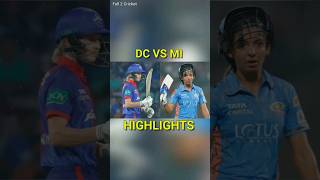 Dc vs Mi WPL 🏏🏏 🏏 Highlights 2023 #shorts #cricket #cricketshorts #wpl