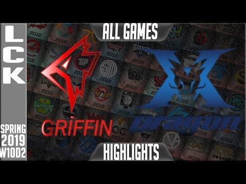GRF vs KZ Highlights ALL GAMES | LCK Spring 2019 Week 10 Day 2 | Griffin vs King Zone DragonX