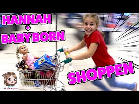 BABY BORN SHOPPING 🛒 7-Jährige Puppenmama geht einkaufen 🛒 PO-ALARM bei Johanna