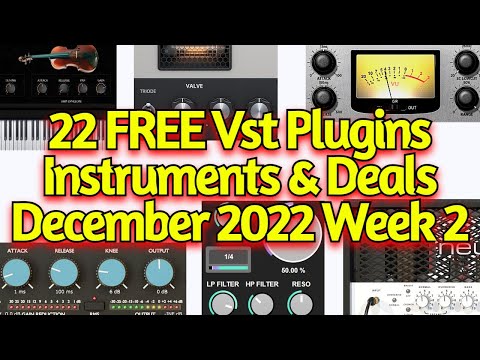 22 Best New FREE VST Plugins, Vst Instruments, Sample Packs & Holiday Deals - December 2022 Week 2
