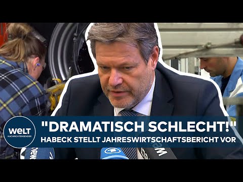 DEUTSCHLAND: "Dramatisch schlecht!" Robert Habeck stellt Jahreswirtschaftsbericht 2024 vor