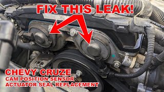 Chevy Cruze Cam Position Sensor Actuator (Variable Valve Timing Solenoid) Seal Replacement - Easy
