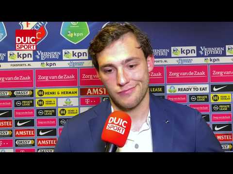 Joris van Overeem na afloop van FC Utrecht - AZ