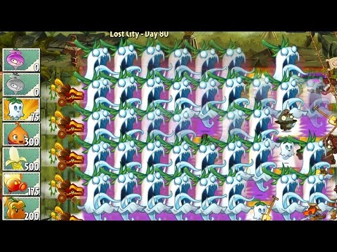 Plants vs Zombies 2 : Temple of Bloom Epic Hack - Level 80 Free Tile Turnip in Ghost Town
