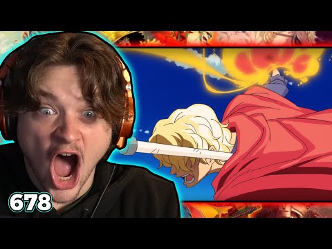 SABO EATS THE FLARE FLARE FRUIT REACTION (one piece)