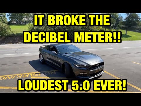 SUPERCHARGED MUSTANG GT BREAKS OUR DECIBEL METER! LOUDER THAN THE CAMARO SS??