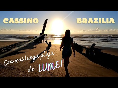 Cea mai lungă plajă din lume - 250km lungime | Praia do Cassino | BRAZILIA