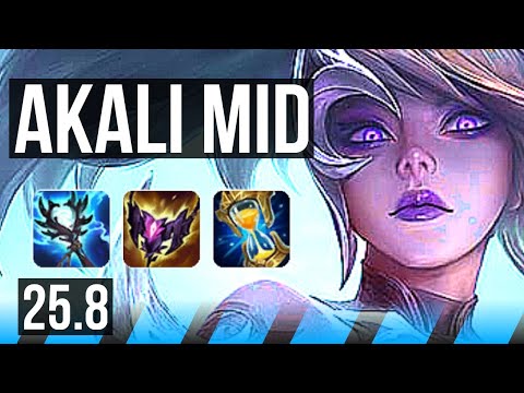 AKALI vs TALON (MID) | 15/2/9, Legendary, 6 solo kills | EUW Diamond | 25.8