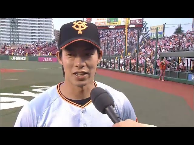 ジャイアンツ・橋本選手ヒーローインタビュー 2015/5/30 E-G