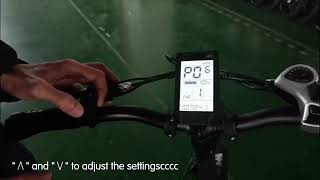 Speed improvement tutorial: The H1F electric bike lifting speed limiting method instrument setting
