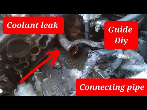 honda pilot coolant leak in the middle of the engine (coneccting pipe) how to remove #hondapilot
