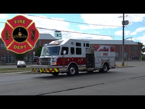 Kitchener Fire Pumper 11 Responding