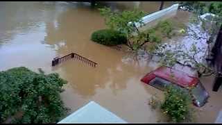 preview picture of video 'Svilajnac, Vračarska ulica, poplava maj 2014.'