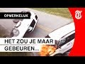 Man crasht om bizarre reden