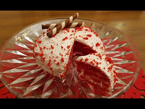 Red Velvet Cake With Cream Cheese Frosting l Moist Red Velvet Sponge Cake l Easy Classic Cake Recipe