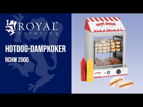 video - Hotdog-dampkoker - 2000 W