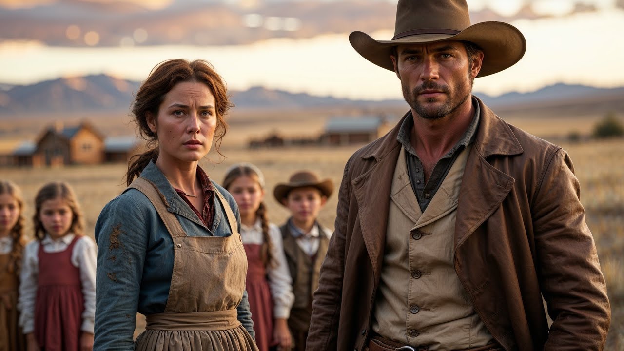 Her Husband Left Her With 6 Children, A Cowboy Said “Let Me Be Their Father”