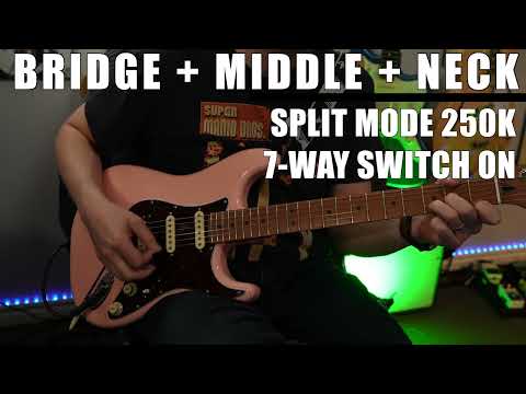 Demo: What is 7-Way Strat Wiring? // ObsidianWire Custom HSS for Stratocaster