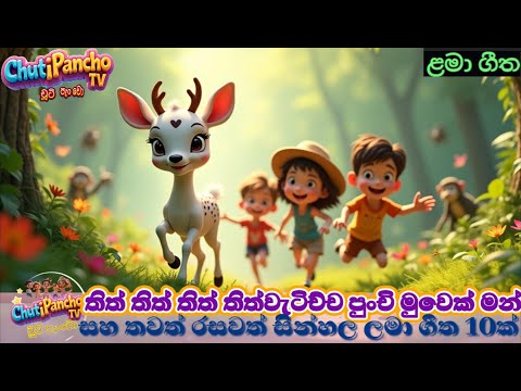 තිත් වැටිච්ච පුංචි මුවෙක් මන්+තවත් රසවත් සින්හල ලමා ගීත 10ක් |Thith ThithThithළමා ගීත| ChutiPanchoTV