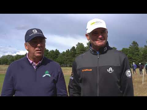 Barry Lane and Paul Lawrie at the PGA Seniors