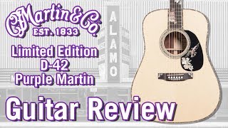 Video thumbnail for 2018 Limited Martin D-42 Purple Martin Acoustic Guitar - Only 50 Made! by Alamo Music Center