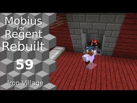 Mobius For Regent Rebuilt: 59 - Cherry Crater Militia Building - Iron Village - Modded Minecraft