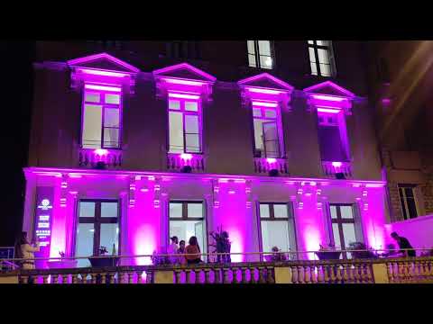 Installation d'un écran LED géant