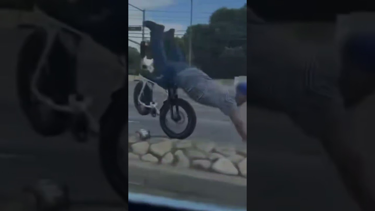 Instant Karma For E-Bike Thief #shorts #karen #viral