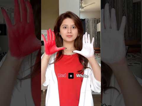 This trend is so cute❤️+🤍=🩷 #arishfakhan #transition #colourmixing #colourmixtrend #trend #arishfa