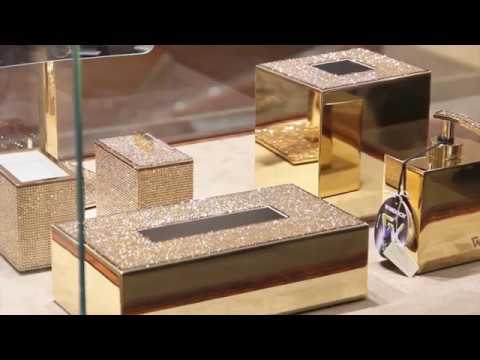 Swarovski bathroom accessories sets - Windisch Aksesuar Design