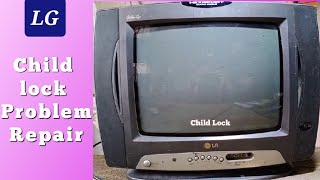 How to repair child lock problem in crt tv lg | Remove "Child Lock"  | Urdu/Hindi Ameer tv