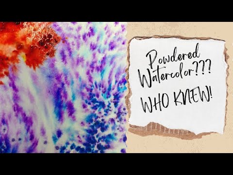 Powdered Watercolor? WHO KNEW! Brusho Color Swatch + Review #watercolor #beginners #painting