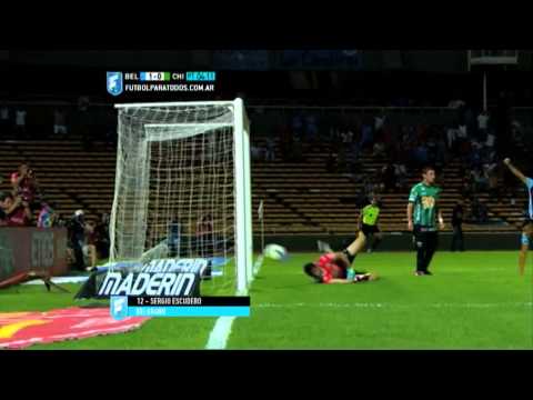 Gol de Escudero. Belgrano 1 - Chicago 0. Fecha 1. Primera División 2015. FPT.