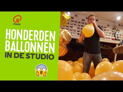 HONDERDEN BALLONNEN IN DE STUDIO! // Qmusic