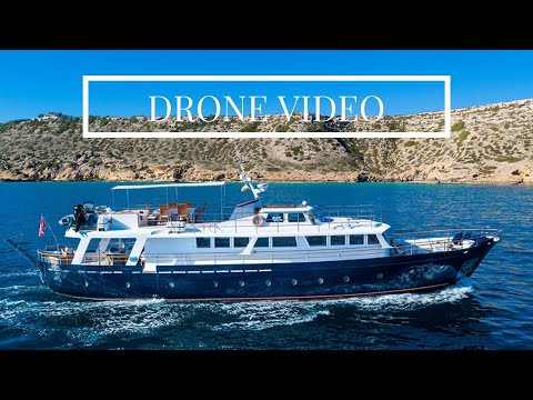 M/Y BLACK PEPPER | 24.34M/79'10" Cantieri Navali Lavagna long-distance yacht for sale - Drone video