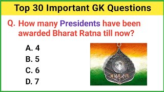 Top 30 Important GK Questions and Answers | GK Question and Answer | GK Quiz1