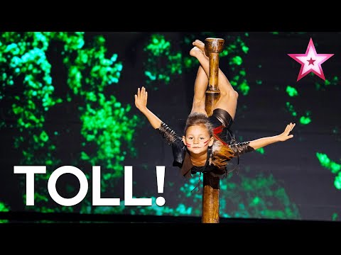 Liliya = Das einzige Mädchen, dass am indischen Mallakhamb turnt 😲 | Das Supertalent 2021