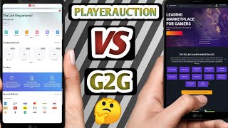PLAYERAUTION VS G2G WHICH MARKETPLACE BEST FOR SELL AND BUY GAMES ACCOUNT IN HINDI BY VINAY JOSHI