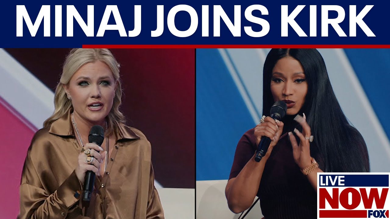Nicki Minaj joins Erika Kirk at Turning Point USA's AmericaFest